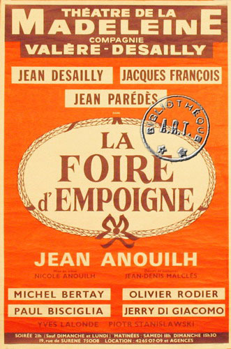 La Foire d'empoigne au Théâtre de la Madeleine