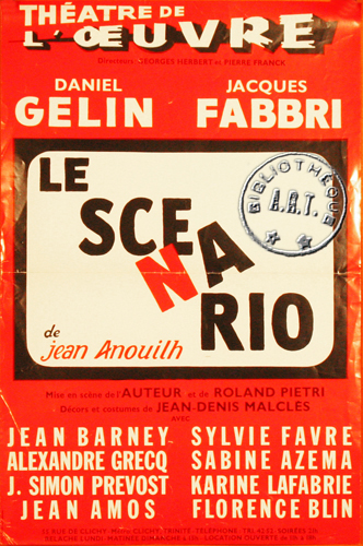 Le Scenario de Jean Anouilh
