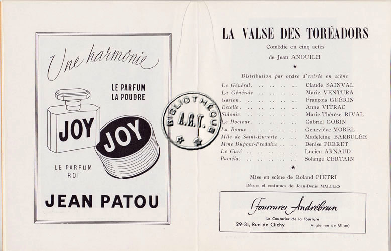 La Valse des Toréadors de Jean Anouilh
