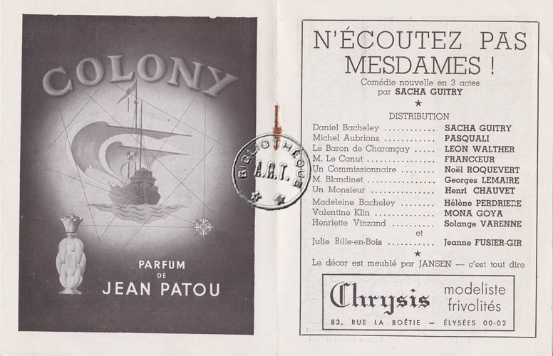 N'écoutez pas Mesdames