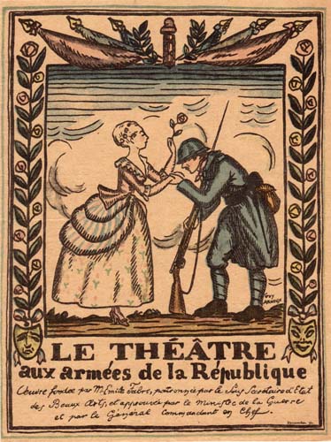 Affiche du Théâtre aux armées
