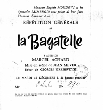 "La Bagatelle"