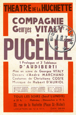 "Pucelle" de Jacques Audiberti