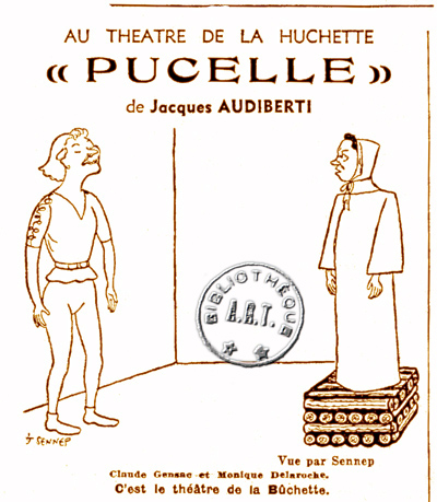 Pucelle , dessin de Sennep