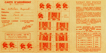 carte du P.C.F.