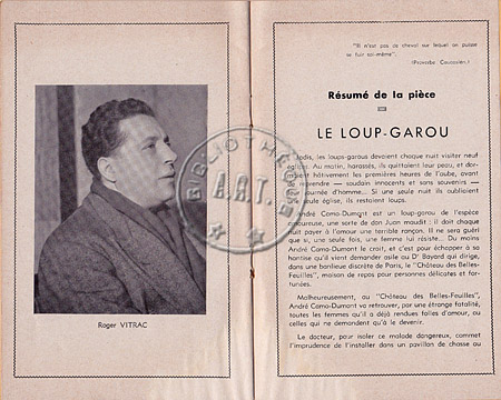 Le Loup-Garou de Roger Vitrac