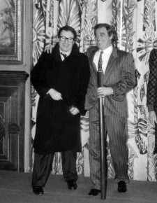 Jean-Paul Belmondo en photo : Roger Hanin et Jean-Paul Belmondo