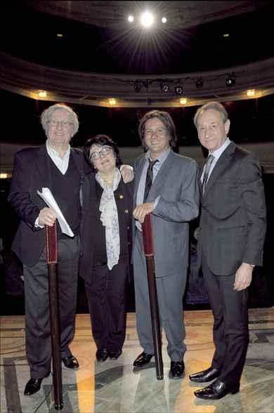 C. Rich, D. Matthieu-Bouillon, CH. Schiaretti et M. B. Delanoë C. Rich, D. Matthieu-Bouillon, CH. Schiaretti et M. B. Delanoë