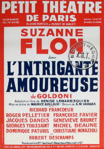 L'Intrigante amoureuse de Carlo Goldoni - 1958