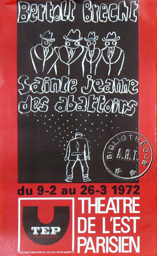 Sainte Jeanne des Abattoirs de Bertold Brecht