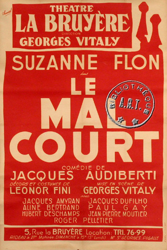 Le Mal court de Jacques Auberti - 1955