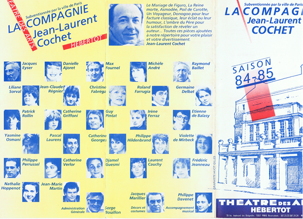 La Cie Jean-Laurent Cochet, saison 84-85