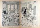 Intrieur du wagon : on dort, on mange, on joue aux cartes, on casse du sucre. - Le choix d'un htel.