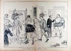 Chez le costumier : les artistes essaient leurs costumes.