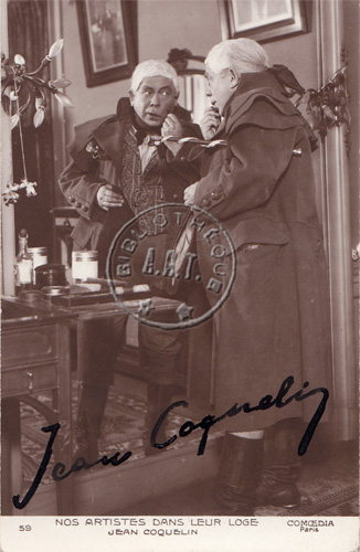 Jean Coquelin dans le rôle de Choppard, du Courrier de Lyon