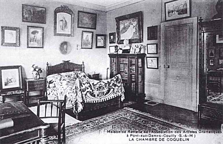 La chambre de Coquelin aîné à Pont-aux-Dames