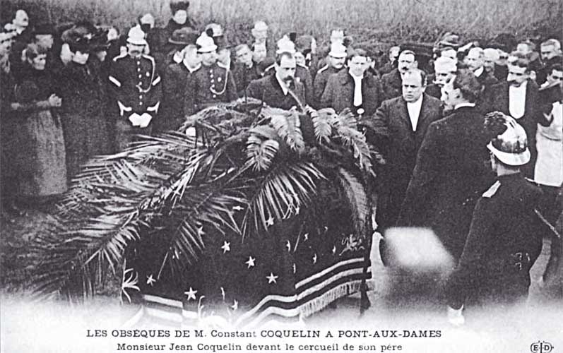 Les obsèques de Constant Coquelin à Pont-aux-Dames