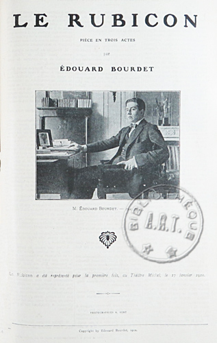 Édouard Bourdet - Le Rubicon
