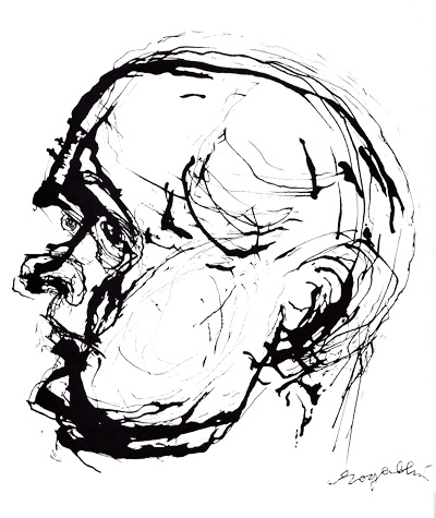 Portrait de Jean Genet par Roger Blin
