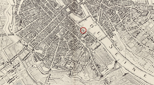 Plan de Paris en 1654