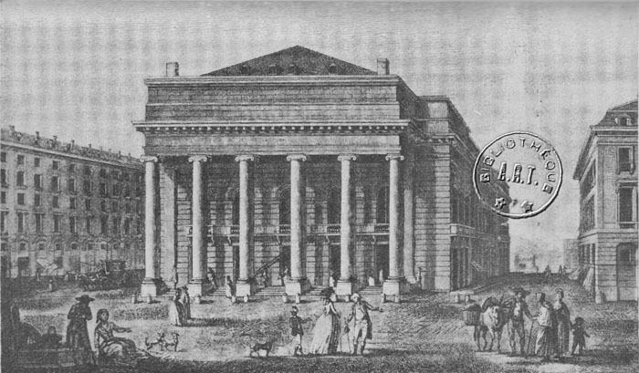 Le Théâtre des Italiens en 1829