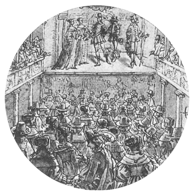 La salle de l'Hôtel de Bourgogne au XVII ème siècle
