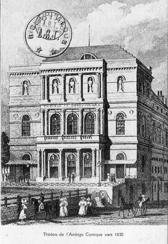 Le Théâtre de l'Ambigu-comique, Boulevard Saint-Martin