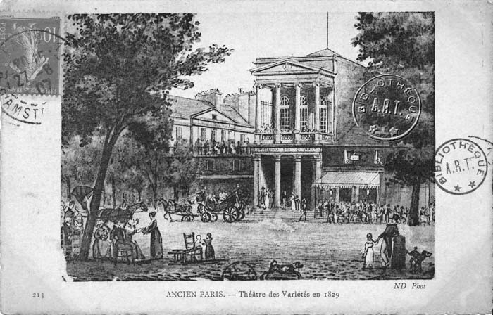 Le Théâtre des Variétés en 1829