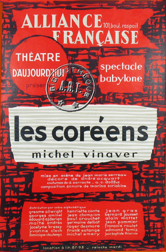 Les Coréens de Michel Vinaver