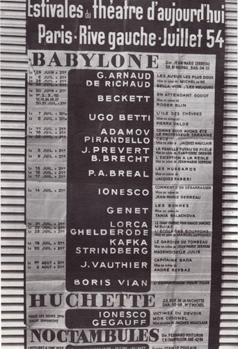Programation des Estivales du Théâtre d'Aujourd'hui